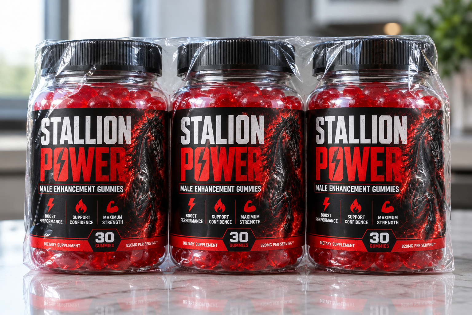 Stallion Power Gummies — male vitality supplement